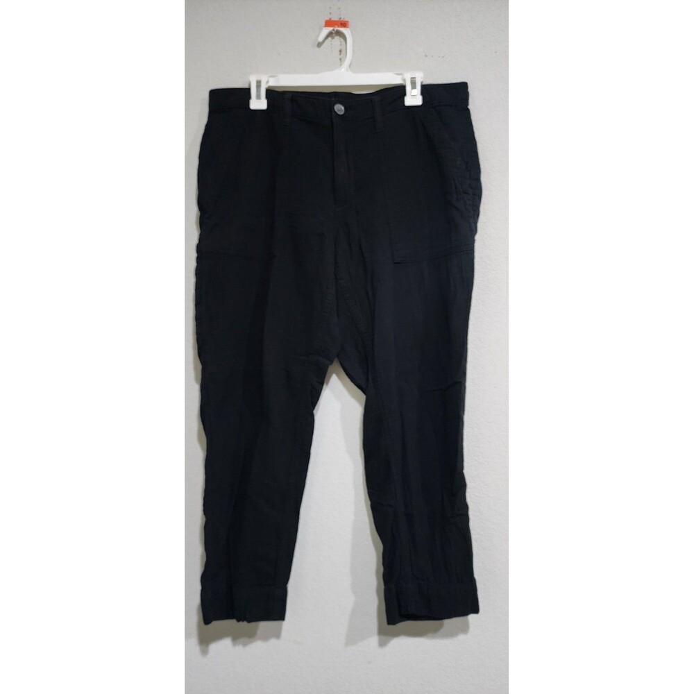 OLD NAVY Slouchy Tapered Black Jack Pants with Pockets Womens Sz 14